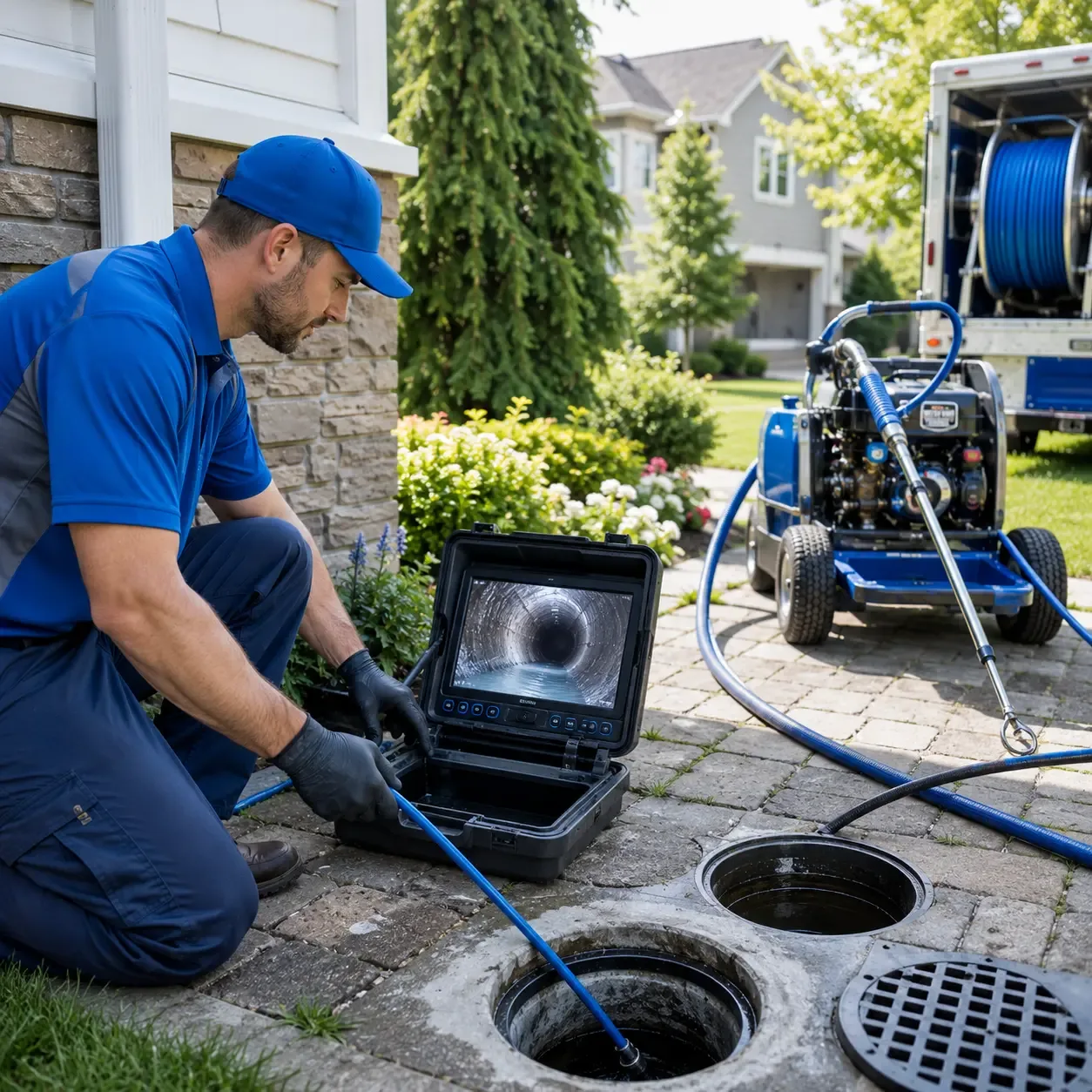 Outdoor drain cleaning professionals serving Lynn Center, IL